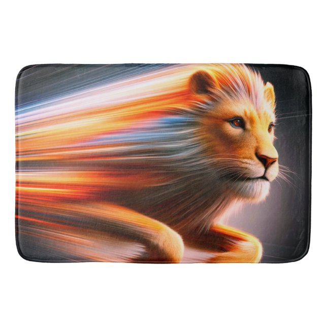 Tapete De Banheiro Lion Art (Frente)