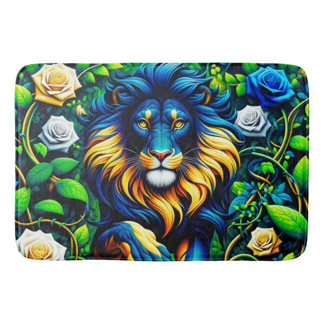 Tapete De Banheiro Lion Art (Frente)