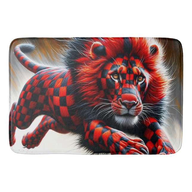 Tapete De Banheiro Lion Art (Frente)