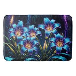 Tapete De Banheiro Lírios místicos de natureza botânica