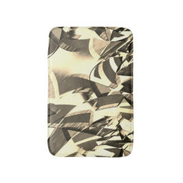 Tapete De Banheiro Listras de bege em alguma imagem marrom e difusa