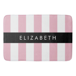 Tapete De Banheiro Listras Rosa, Padrão Strike, Linhas, Seu Nome