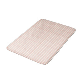 Tapete De Banheiro Listras Rosa Suave