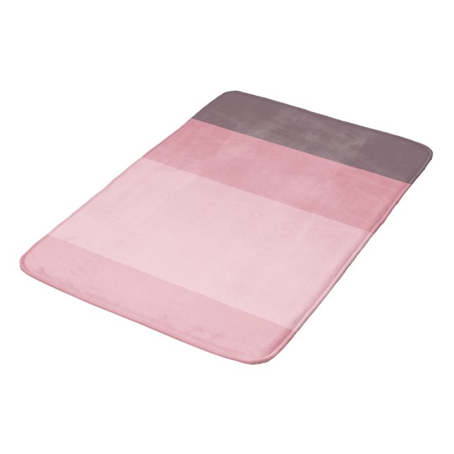 Tapete De Banheiro Listras rosadas e roxas (Angulado)