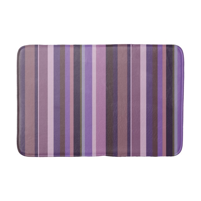 Tapete De Banheiro Listras verticais Mauve (Frente)
