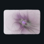 Tapete De Banheiro Little Beauty Modern Mauve Gray Fractal Art Flower<br><div class="desc">Abstract mauve gray 3D fractal art.
Design for your bath mat and more.</div>