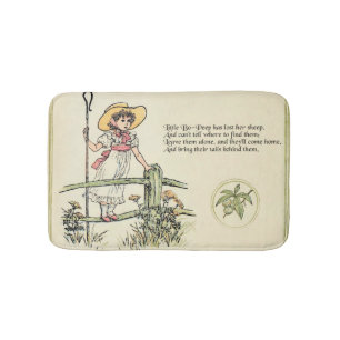 Tapete De Banheiro Little Bo-Peep: Clássico de Kate Greenaway Nursery