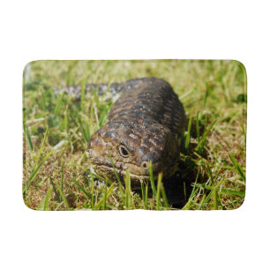 Tapete De Banheiro Lizard Azul De Tongue,