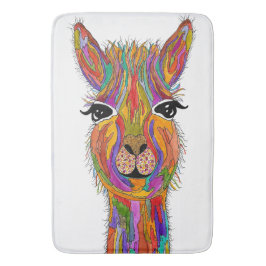 Tapete De Banheiro Llama Bath Mat, bonito e colorido