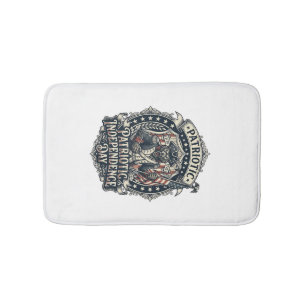 Tapete De Banheiro Lobisomem Patriota Patriota Horror Monstro Patriot
