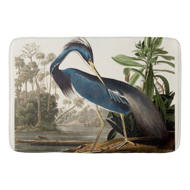 Tapete De Banheiro Louisiana Heron, 1834, das Birds of America (Frente)