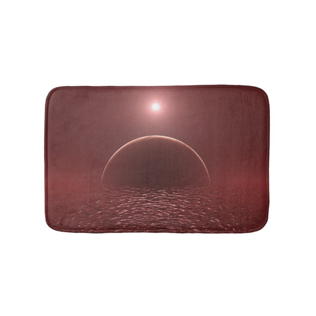 Tapete De Banheiro Lua do Oceano Escarlate (frente)