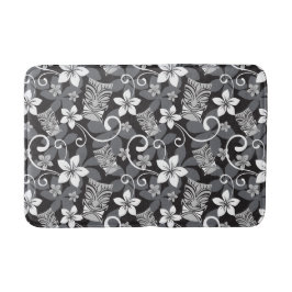 TAPETE DE BANHEIRO LUAU TIKI PATTERN (CHARCOAL)