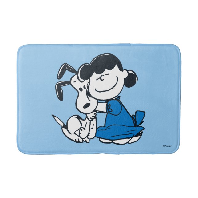 Tapete De Banheiro Lucy Hugging Snoopy (Frente)