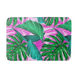 Tapete De Banheiro Lush Tropical Island Foliage Mat