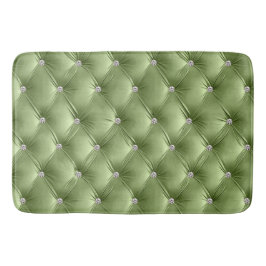 Tapete De Banheiro Luxury Glam Sage Green Faux Velvet