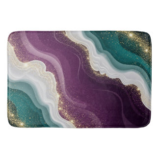 Tapete De Banheiro Luxury Gold Glitter Marble Pattern