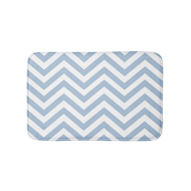 Tapete De Banheiro Luz - Grunge azul Chevron Textured (frente)