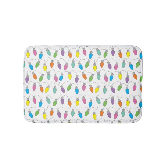 Tapete De Banheiro Luzes de Natal (frente)