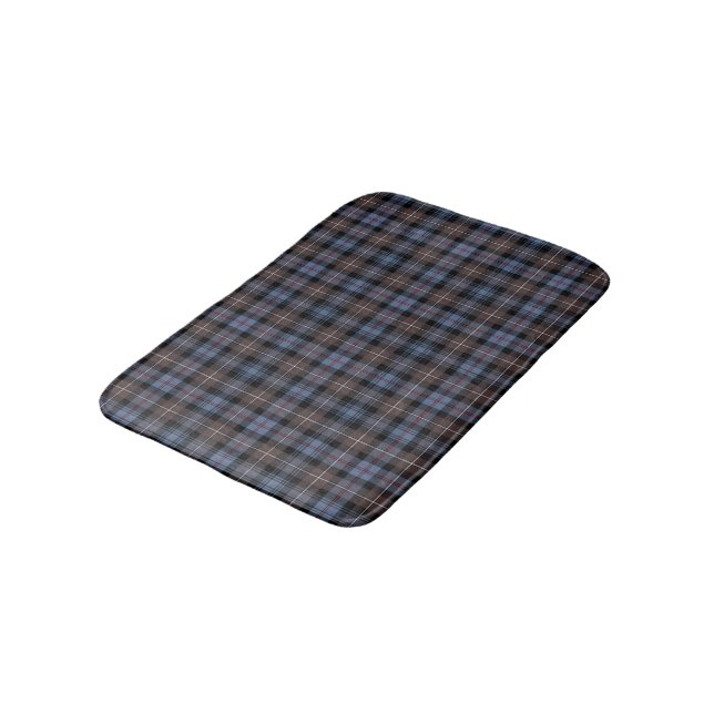 Tapete De Banheiro Mackenzie Clan Weathered Blue e Brown Tartan (Angulado)