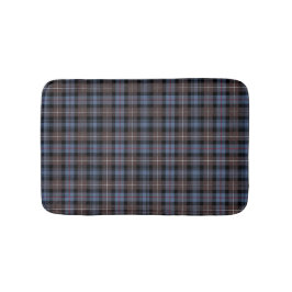 Tapete De Banheiro Mackenzie Clan Weathered Blue e Brown Tartan