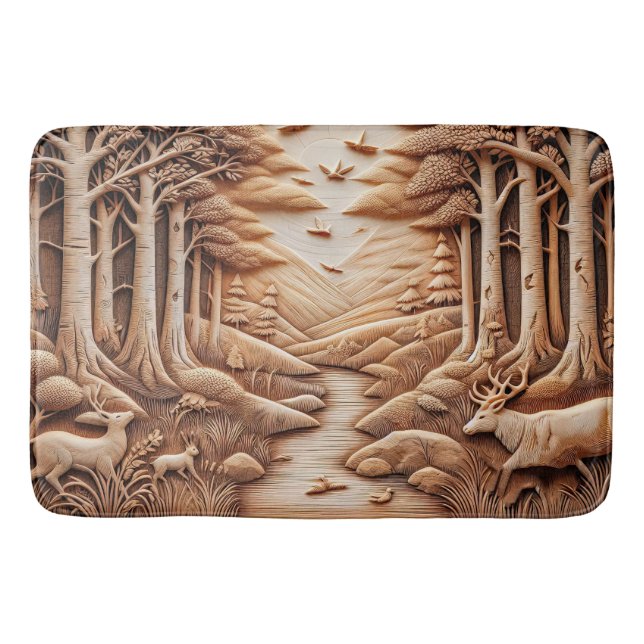 Tapete De Banheiro Madeira (Frente)