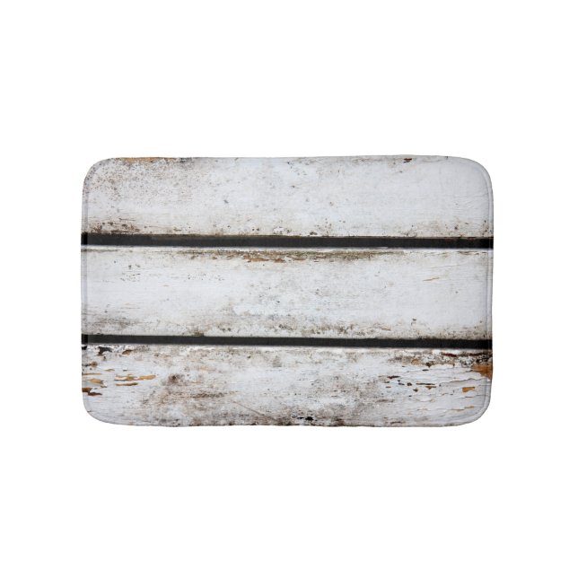 Tapete De Banheiro Madeira branca velha (frente)