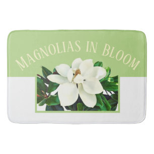 Tapete De Banheiro Magnolia Bloom Grande Matriz Verde