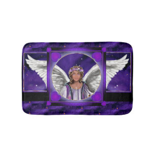 Tapete De Banheiro Malha de Banho de Alma Roxo