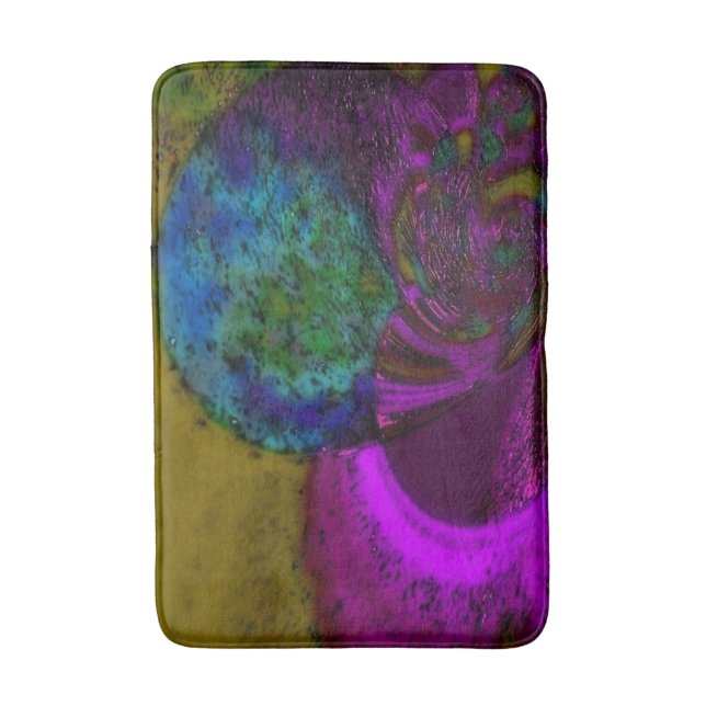 Tapete De Banheiro Malha Média de Banho "Texas Prickly Pear" (Frente Vertical)