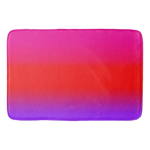 Tapete De Banheiro Mambre Vermelho Magenta Festivo Roxo