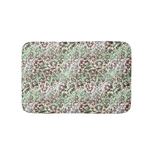 Tapete De Banheiro Manchado, leopardo, tropical, palma, folhas,