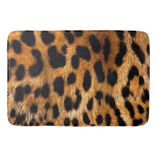 Tapete De Banheiro Manchas-leopardo Black Brown Wild Animal Fine Art