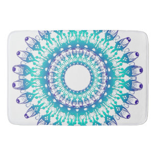 Tapete De Banheiro mandala étnica da cerceta