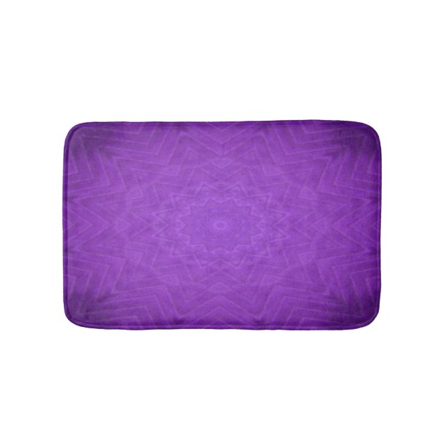 Tapete De Banheiro Mandala Mística Roxo (frente)