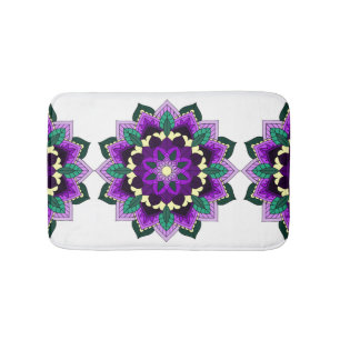 Tapete De Banheiro Mandala Pattern 02 in purple