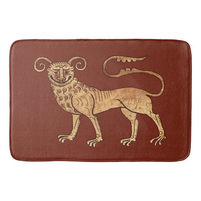 Tapete De Banheiro Manticore Large Bath Mat Medieval (Frente)