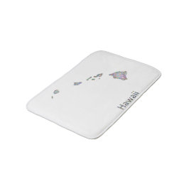 Tapete De Banheiro Mapa de Havaí