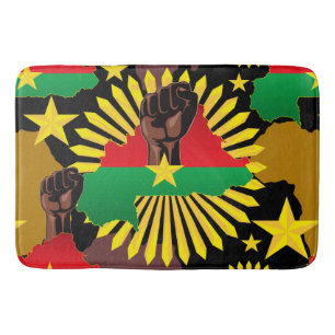 Tapete De Banheiro Mapa do Burkina Faso, Bandeira e Resistência à Rev