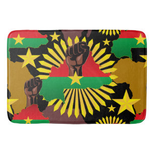 Tapete De Banheiro Mapa do Burkina Faso, Bandeira e Resistência à Rev