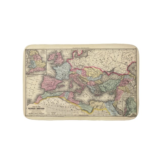 Tapete De Banheiro Mapa do império romano (frente)