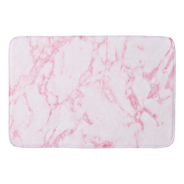 Tapete De Banheiro Marble Rosa (Frente)