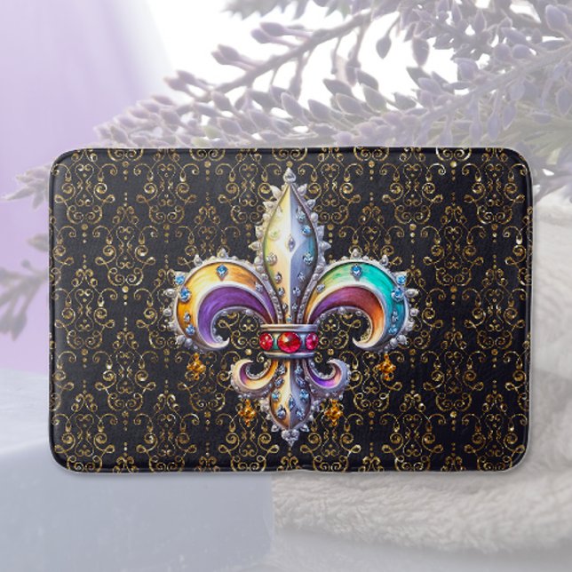 Tapete De Banheiro Mardi Gras (Criador carregado)