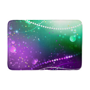 Tapete De Banheiro Mardi Gras Festivo Purple Background