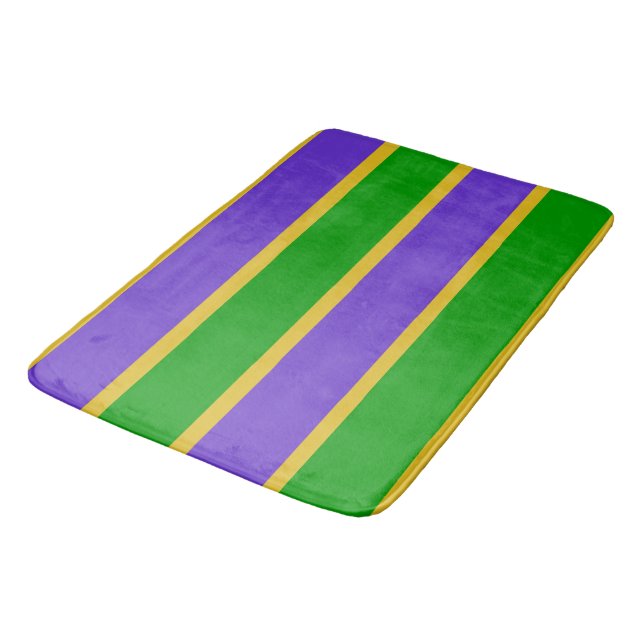 Tapete De Banheiro Mardi Gras Stripes (Angulado)