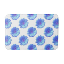 Tapete De Banheiro Margarida azul-gerbera