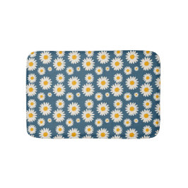 Tapete De Banheiro Marinho Daisy Floral Bohemian Padrão Botânico