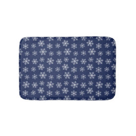 Tapete De Banheiro Marinho Snowflake Bath Mat