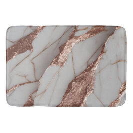 Tapete De Banheiro Mármore Brilhante de Cobre na Moda