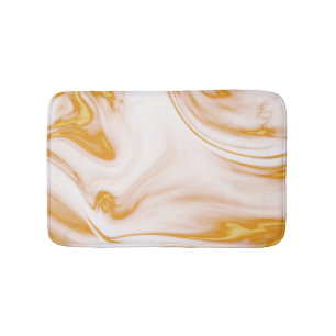 Tapete De Banheiro Mármore Dourado e branco